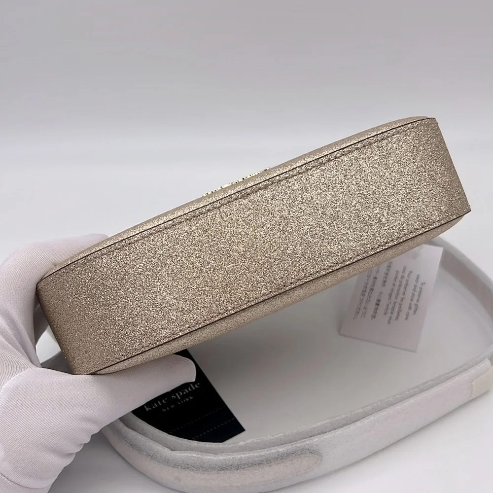 Kate Spade Glimmer Oval Camera Bag Gold